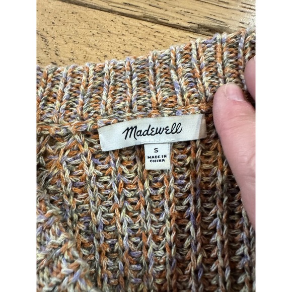 Madewell Womens Size S Speckled Knit Crewneck Sweater‎ Pullover Long Sleeve - Picture 4 of 7
